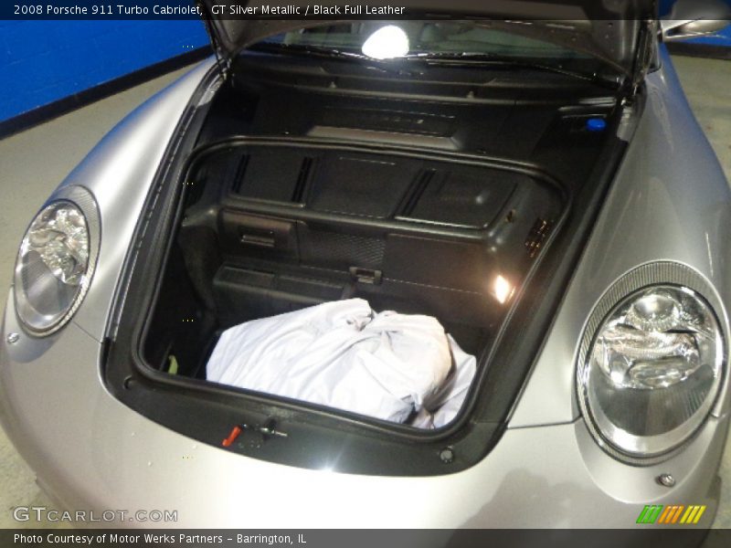 GT Silver Metallic / Black Full Leather 2008 Porsche 911 Turbo Cabriolet