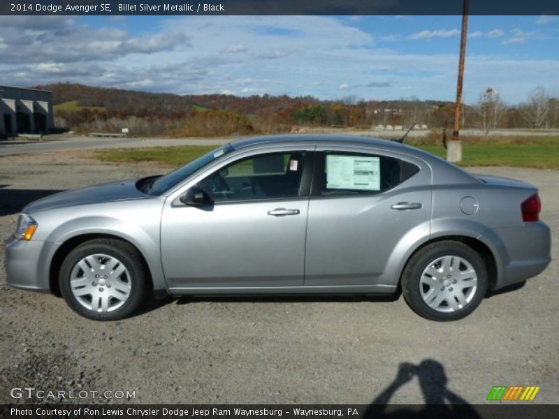Billet Silver Metallic / Black 2014 Dodge Avenger SE