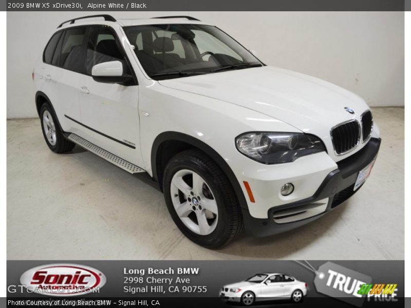 Alpine White / Black 2009 BMW X5 xDrive30i