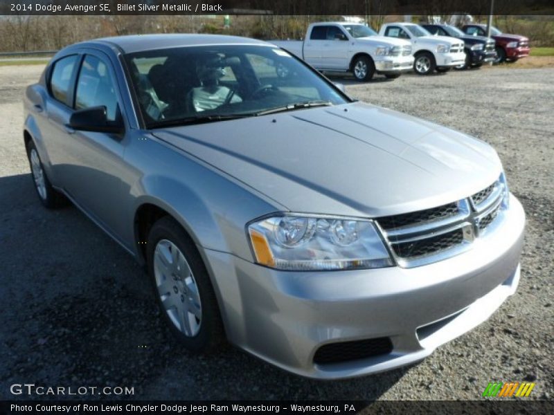 Billet Silver Metallic / Black 2014 Dodge Avenger SE