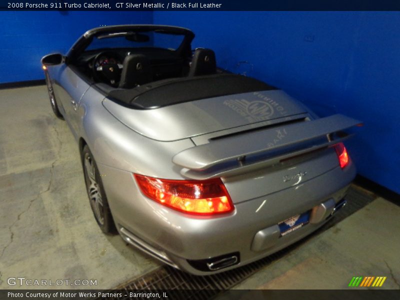 GT Silver Metallic / Black Full Leather 2008 Porsche 911 Turbo Cabriolet