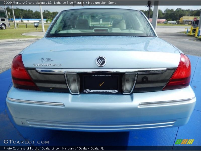 Light Ice Blue Metallic / Medium Light Stone 2009 Mercury Grand Marquis LS