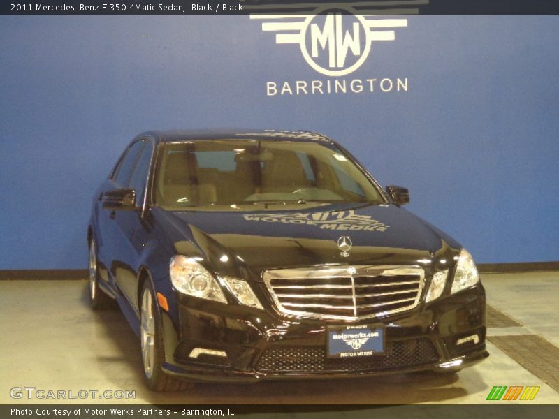 Black / Black 2011 Mercedes-Benz E 350 4Matic Sedan