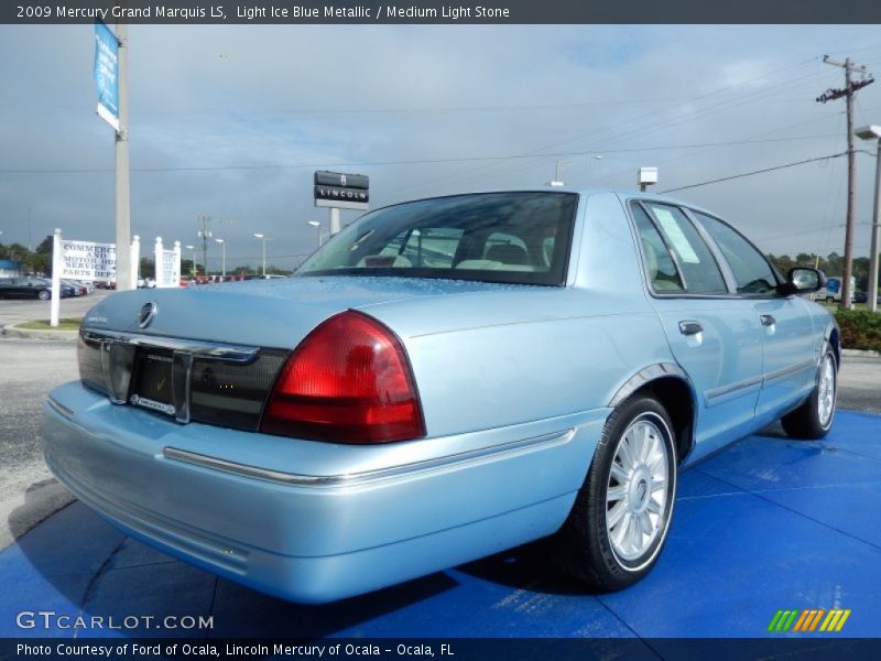 Light Ice Blue Metallic / Medium Light Stone 2009 Mercury Grand Marquis LS