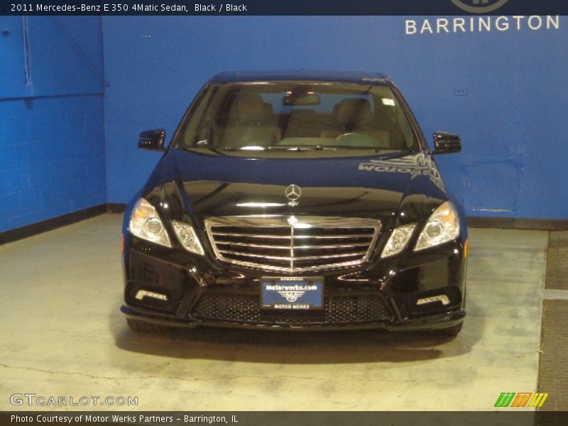 Black / Black 2011 Mercedes-Benz E 350 4Matic Sedan