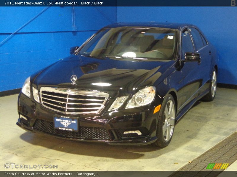 Black / Black 2011 Mercedes-Benz E 350 4Matic Sedan
