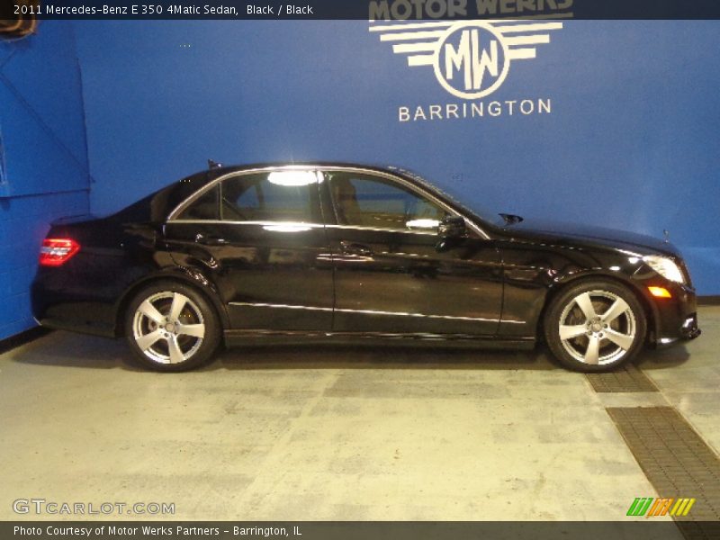 Black / Black 2011 Mercedes-Benz E 350 4Matic Sedan