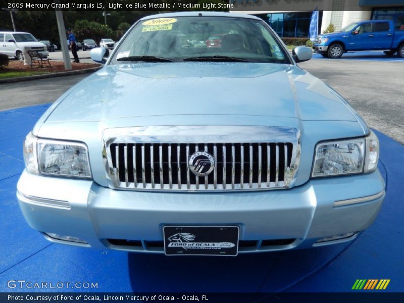 Light Ice Blue Metallic / Medium Light Stone 2009 Mercury Grand Marquis LS