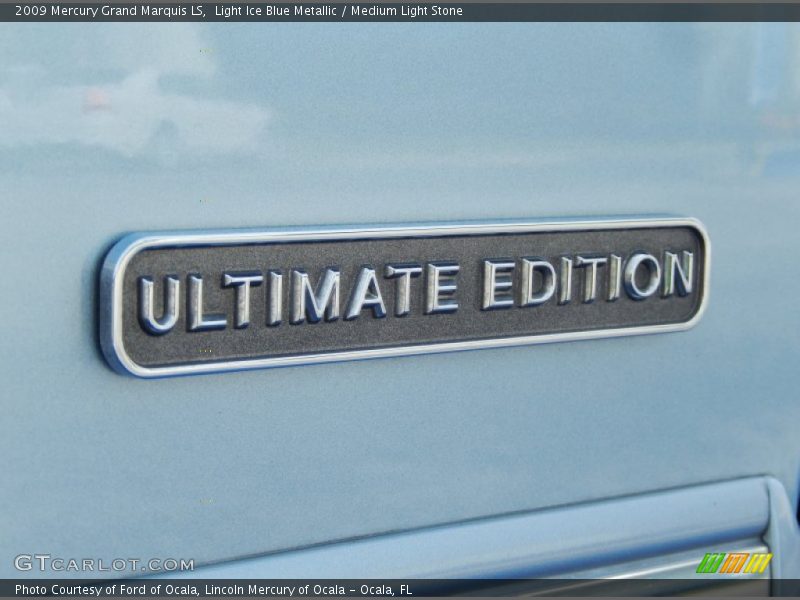 Light Ice Blue Metallic / Medium Light Stone 2009 Mercury Grand Marquis LS