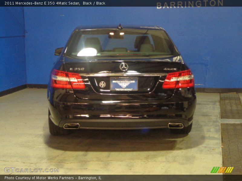 Black / Black 2011 Mercedes-Benz E 350 4Matic Sedan