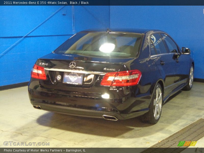 Black / Black 2011 Mercedes-Benz E 350 4Matic Sedan