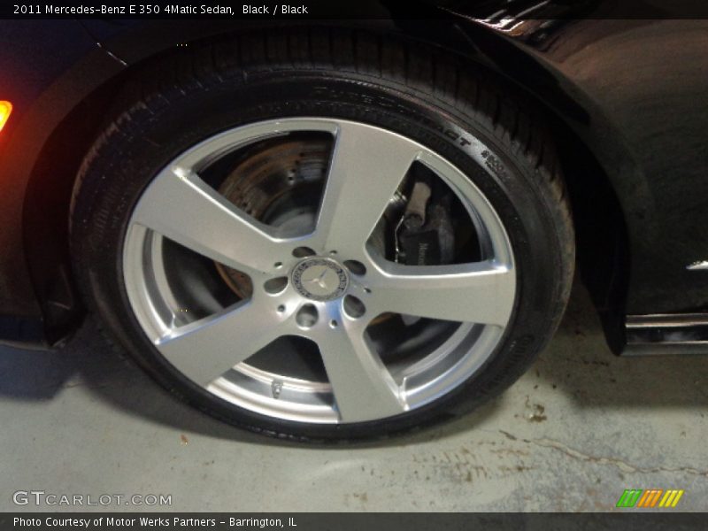 Black / Black 2011 Mercedes-Benz E 350 4Matic Sedan