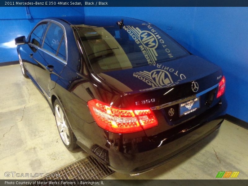 Black / Black 2011 Mercedes-Benz E 350 4Matic Sedan