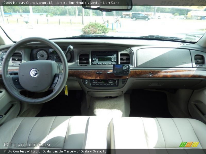Light Ice Blue Metallic / Medium Light Stone 2009 Mercury Grand Marquis LS