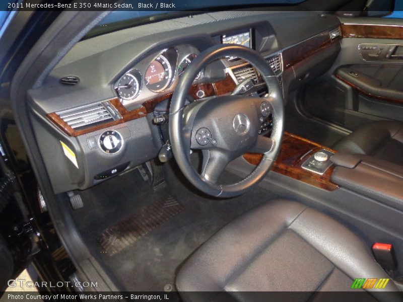Black / Black 2011 Mercedes-Benz E 350 4Matic Sedan