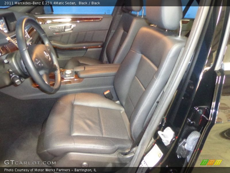 Black / Black 2011 Mercedes-Benz E 350 4Matic Sedan