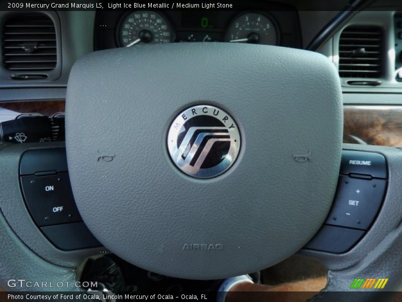Light Ice Blue Metallic / Medium Light Stone 2009 Mercury Grand Marquis LS