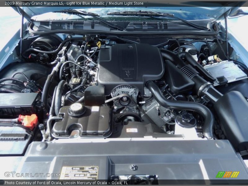 Light Ice Blue Metallic / Medium Light Stone 2009 Mercury Grand Marquis LS