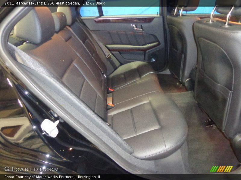 Black / Black 2011 Mercedes-Benz E 350 4Matic Sedan