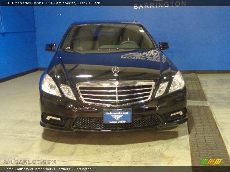 Black / Black 2011 Mercedes-Benz E 350 4Matic Sedan