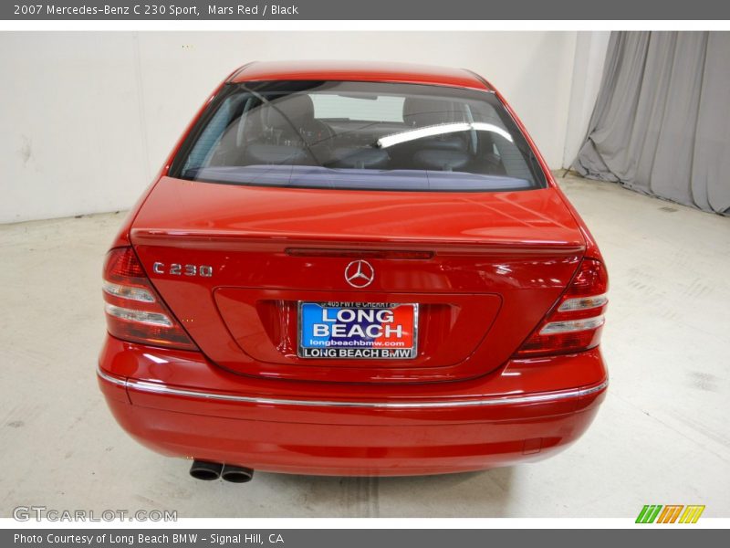 Mars Red / Black 2007 Mercedes-Benz C 230 Sport