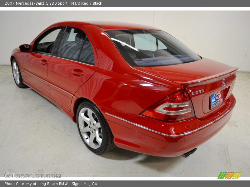 Mars Red / Black 2007 Mercedes-Benz C 230 Sport