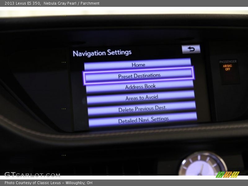 Nebula Gray Pearl / Parchment 2013 Lexus ES 350