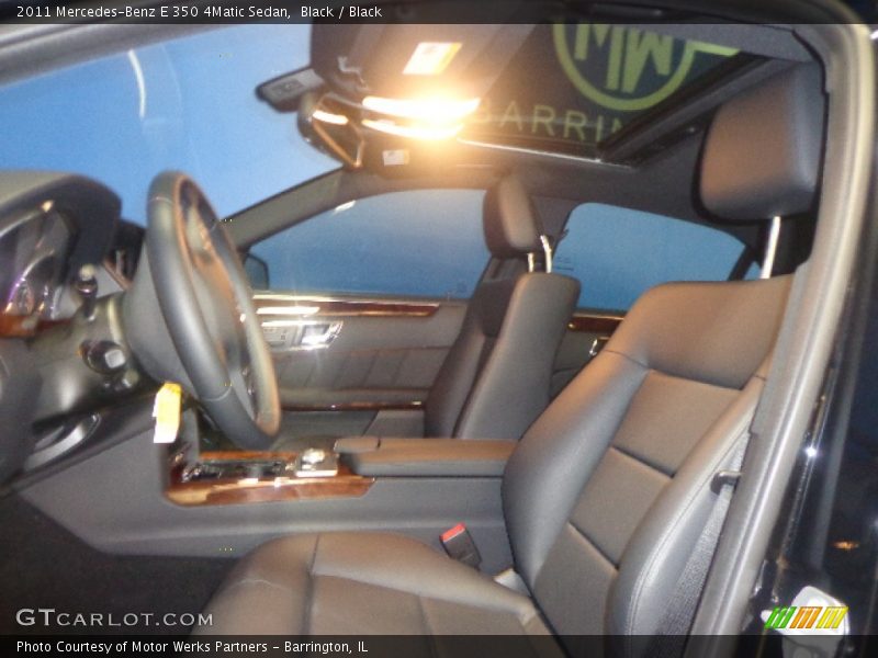 Black / Black 2011 Mercedes-Benz E 350 4Matic Sedan