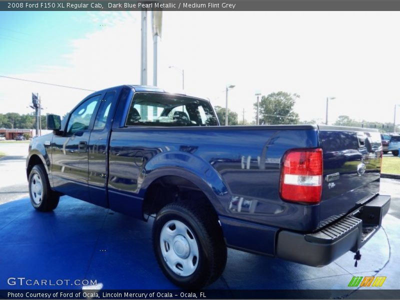 Dark Blue Pearl Metallic / Medium Flint Grey 2008 Ford F150 XL Regular Cab