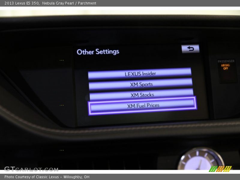 Nebula Gray Pearl / Parchment 2013 Lexus ES 350