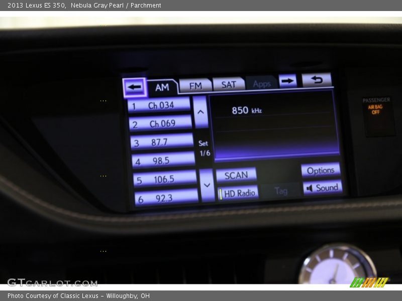 Nebula Gray Pearl / Parchment 2013 Lexus ES 350