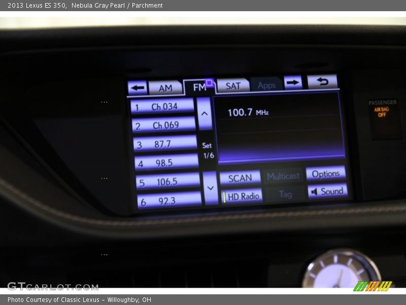 Nebula Gray Pearl / Parchment 2013 Lexus ES 350