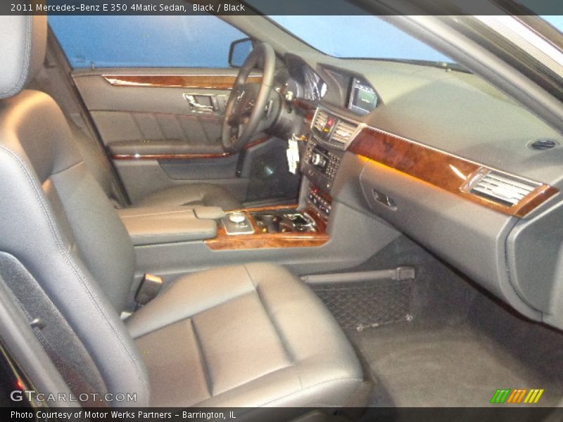 Black / Black 2011 Mercedes-Benz E 350 4Matic Sedan