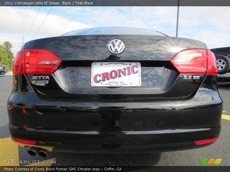 Black / Titan Black 2012 Volkswagen Jetta SE Sedan