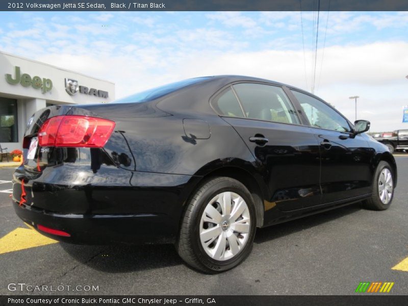 Black / Titan Black 2012 Volkswagen Jetta SE Sedan