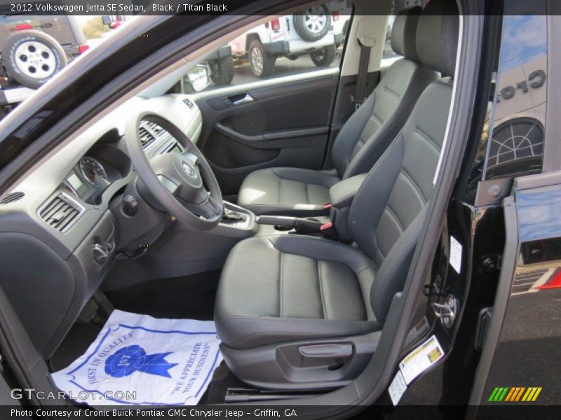 Black / Titan Black 2012 Volkswagen Jetta SE Sedan