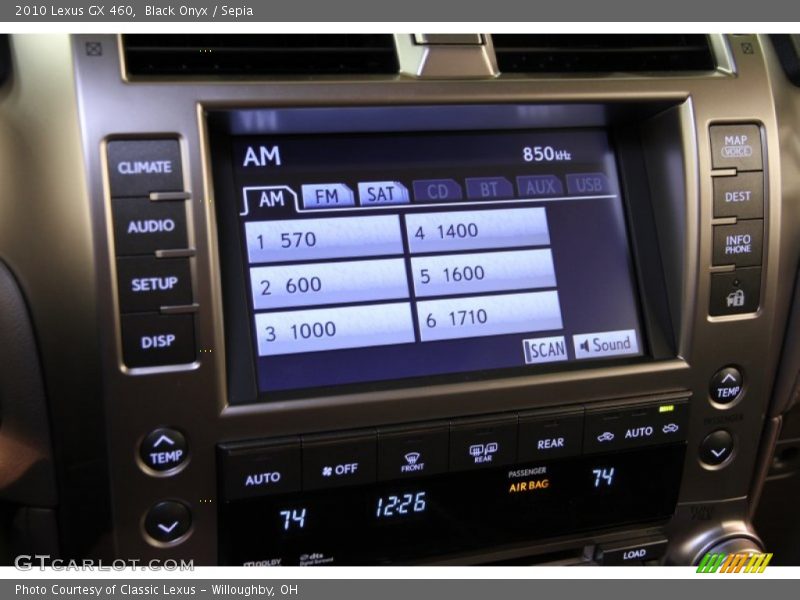 Black Onyx / Sepia 2010 Lexus GX 460