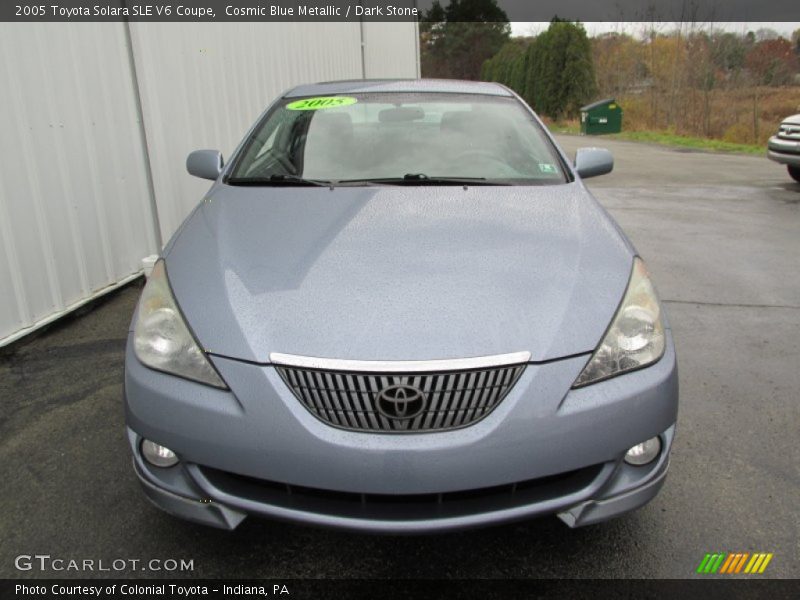 Cosmic Blue Metallic / Dark Stone 2005 Toyota Solara SLE V6 Coupe
