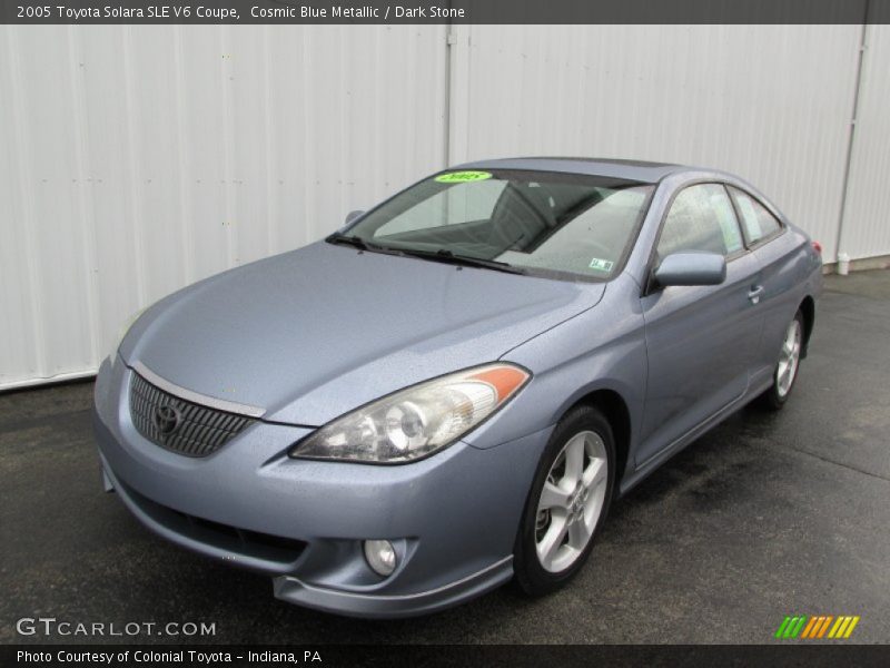 Cosmic Blue Metallic / Dark Stone 2005 Toyota Solara SLE V6 Coupe