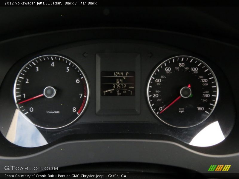 Black / Titan Black 2012 Volkswagen Jetta SE Sedan