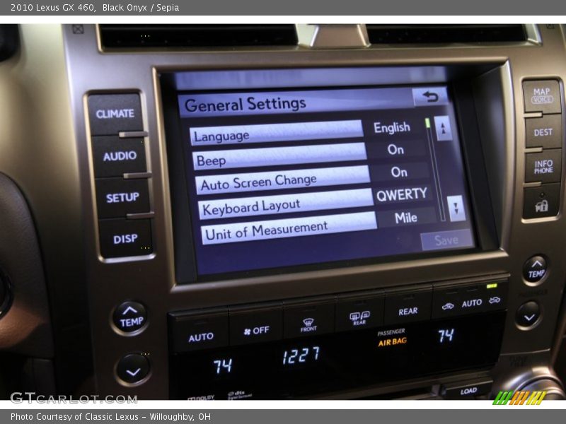 Black Onyx / Sepia 2010 Lexus GX 460