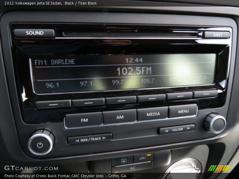 Black / Titan Black 2012 Volkswagen Jetta SE Sedan