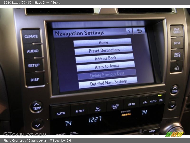 Black Onyx / Sepia 2010 Lexus GX 460
