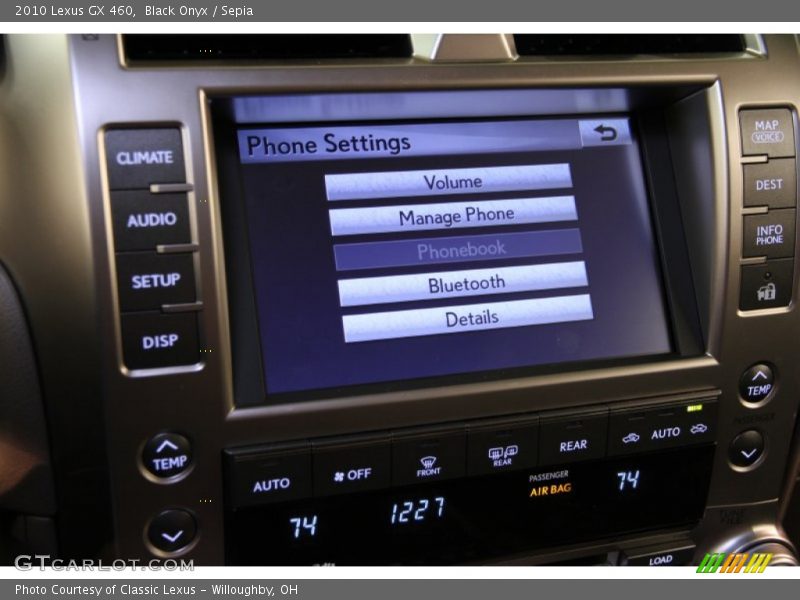 Black Onyx / Sepia 2010 Lexus GX 460
