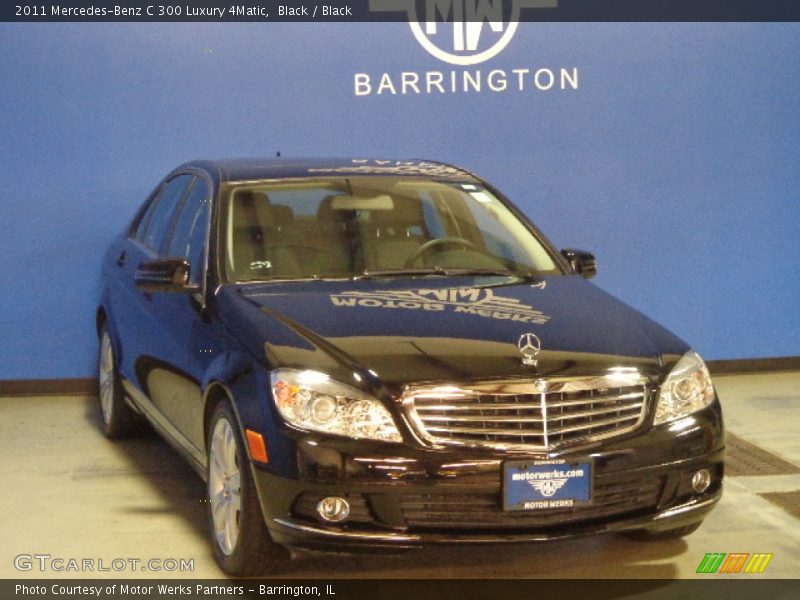 Black / Black 2011 Mercedes-Benz C 300 Luxury 4Matic