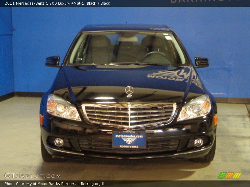 Black / Black 2011 Mercedes-Benz C 300 Luxury 4Matic