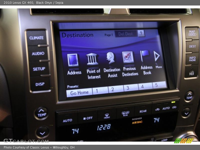 Black Onyx / Sepia 2010 Lexus GX 460