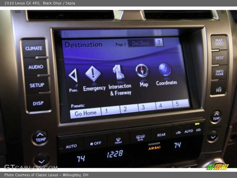 Black Onyx / Sepia 2010 Lexus GX 460