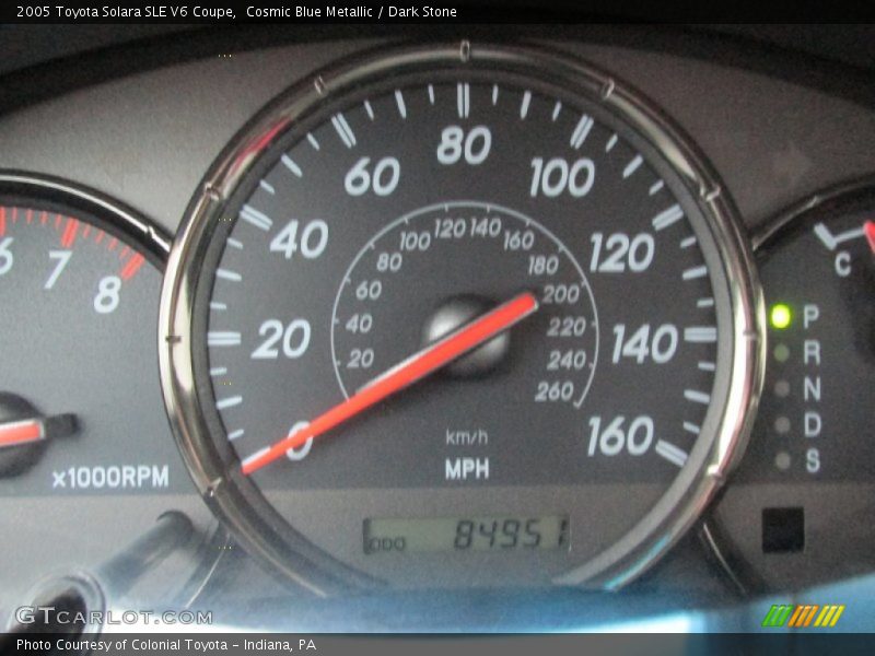 Cosmic Blue Metallic / Dark Stone 2005 Toyota Solara SLE V6 Coupe