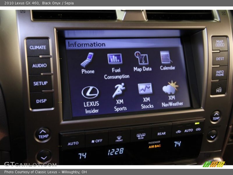 Black Onyx / Sepia 2010 Lexus GX 460